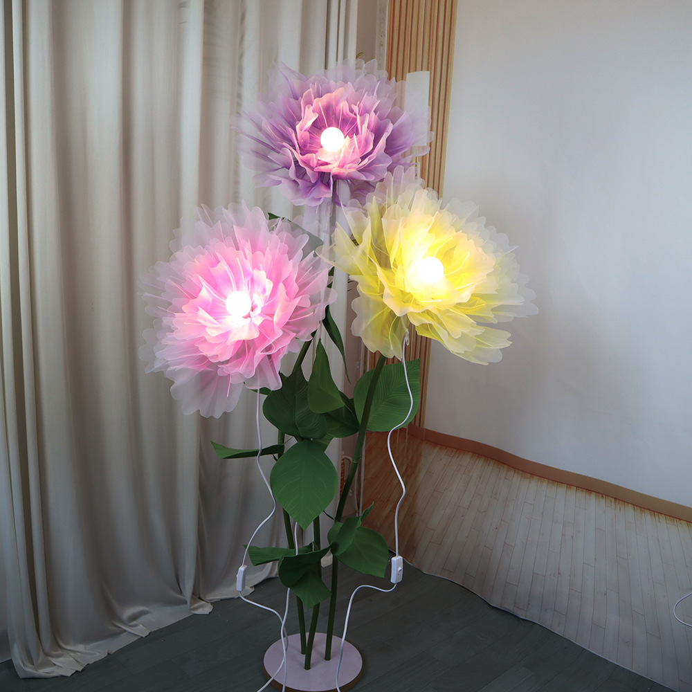 Photography Lighting Layout - Novas luzes de flores 3d tecido
