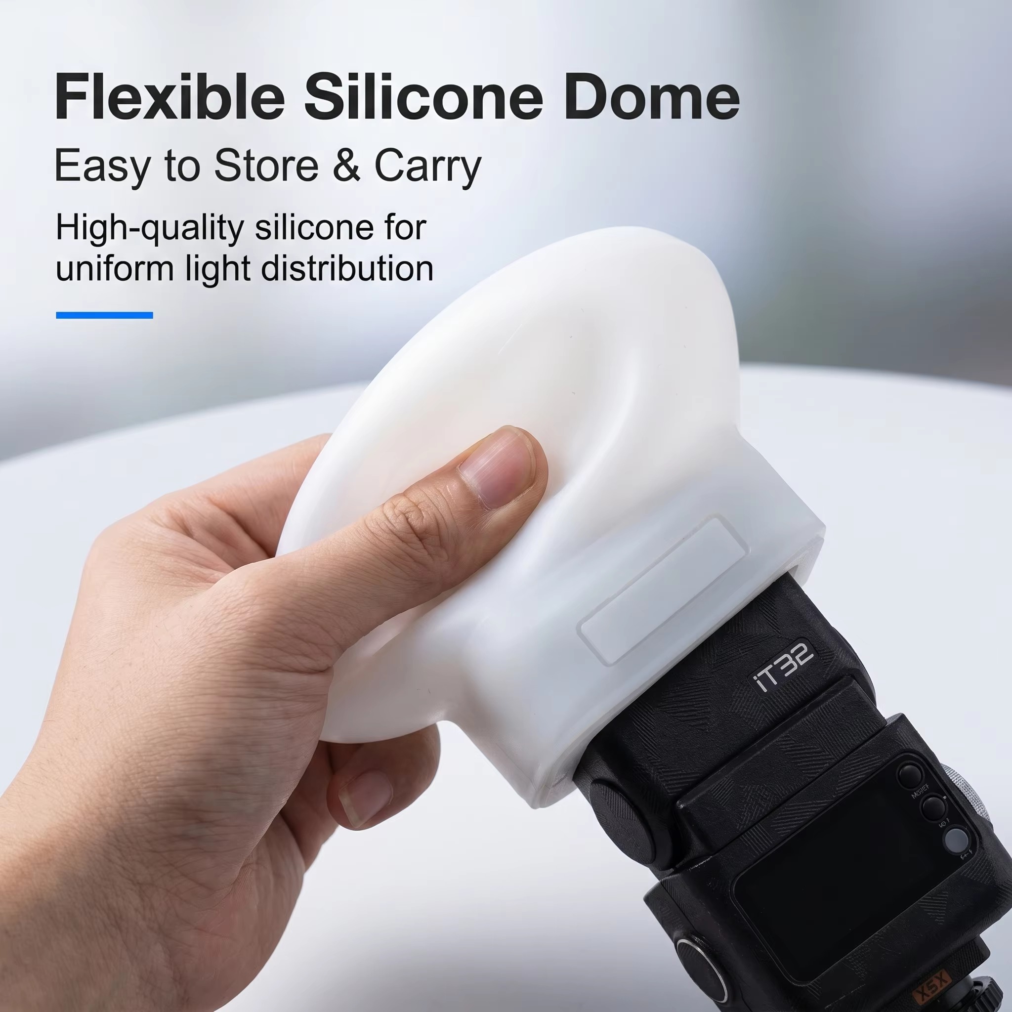 Photography Lighting With Flash - Capa Difusora de Silicone para Flash