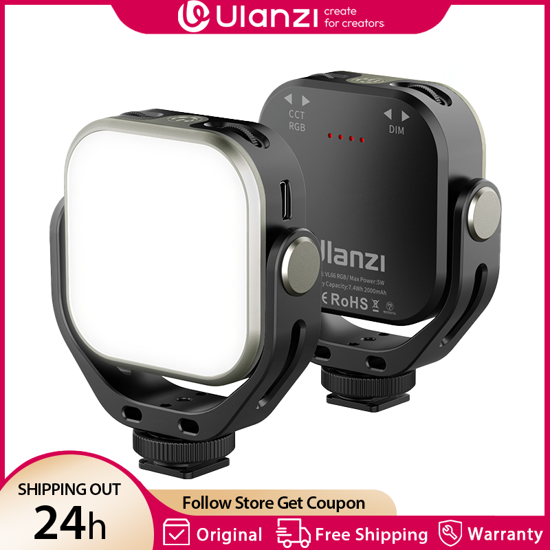 Photography Lighting With Umbrella - Luz de vídeo Ulanzi VL66 RGB