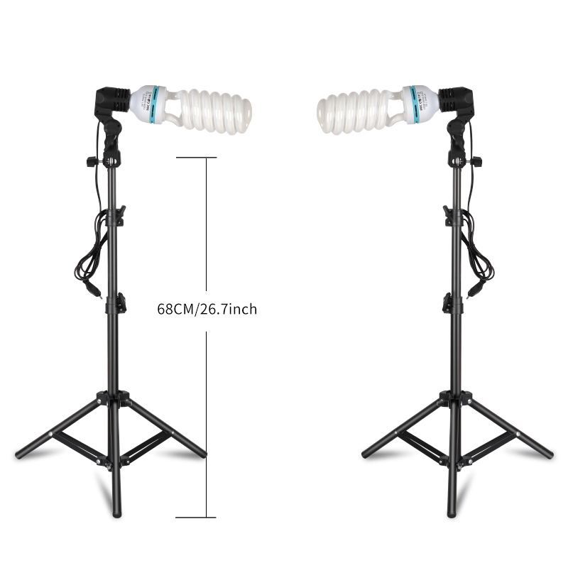 Photography Lighting Kit Portable - 2 peças 135w 5500k fotografia iluminação