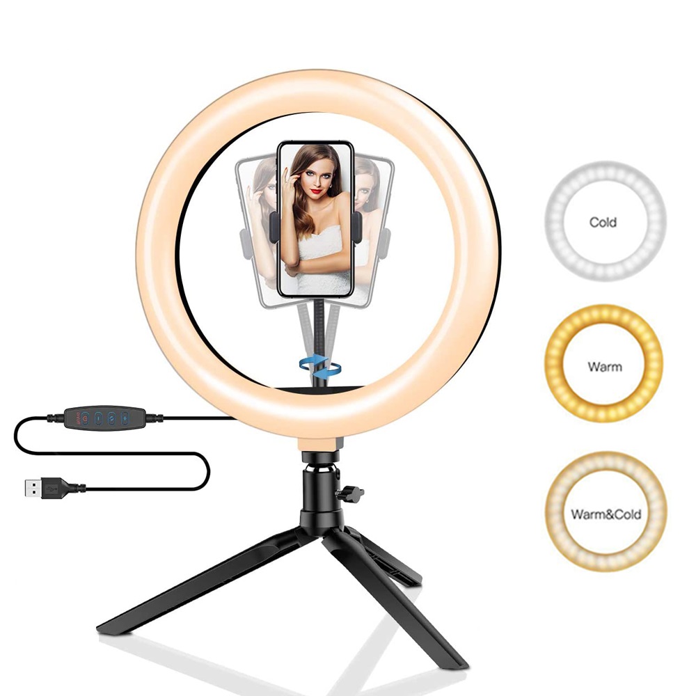 Photography Lighting Products - 26cm 10 polegada led anel selfie