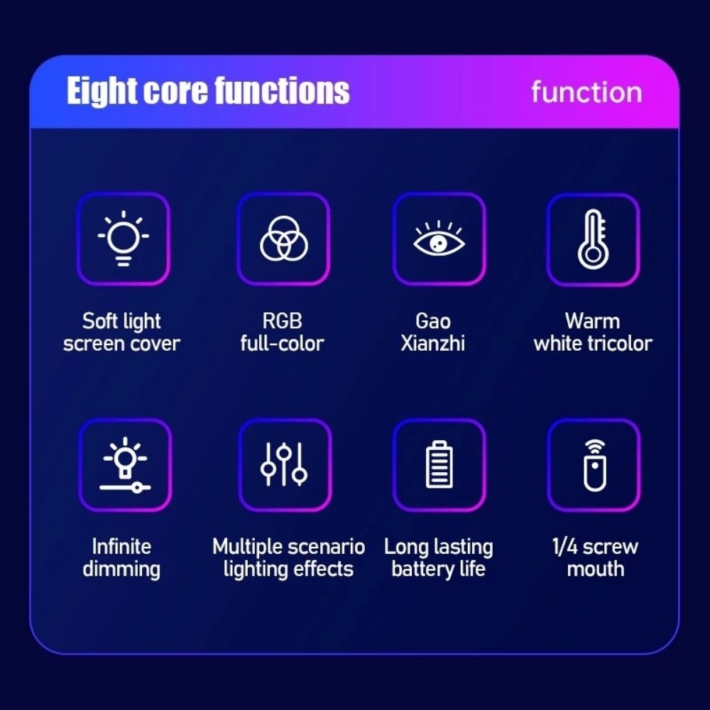 Photography Lighting Color - Portátil led rgb luz vara colorido