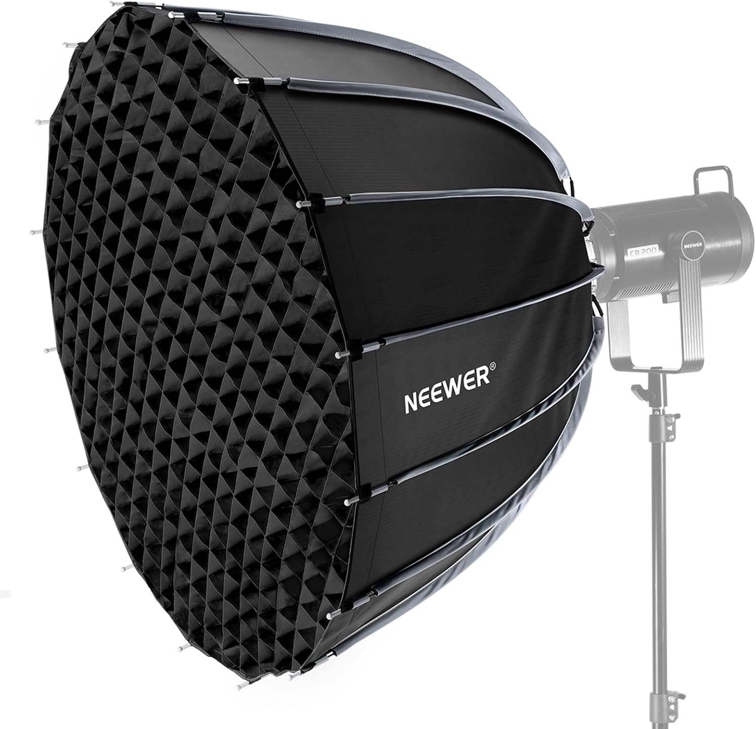 Photography Lighting Grid - Softbox Parabólico com Montagem Bowens, Kit