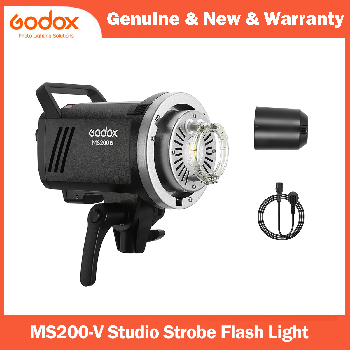 Photography Lighting For Portraits - Godox MS200V Estúdio Strobe Flash Light