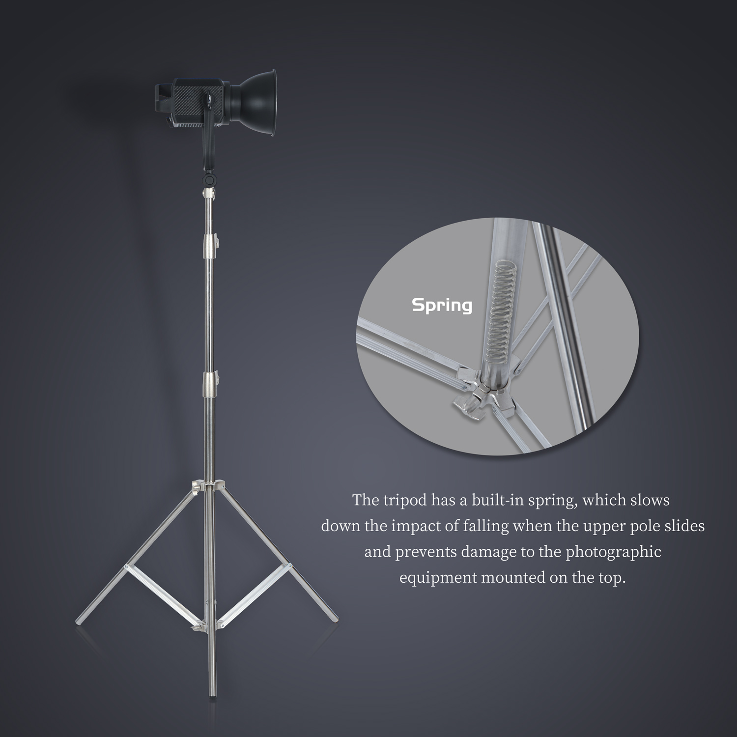 Sh 2.8m suporte de luz de aço  - Photography Lighting System avaliação e preço