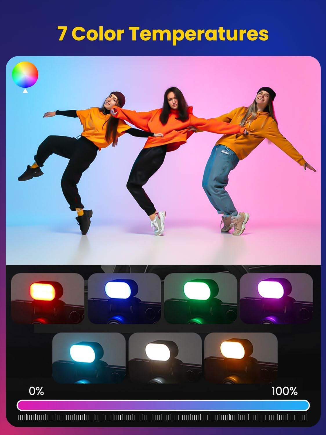 Aochuan mini rgb luz de preenc - Photography Lighting Color avaliação e preço