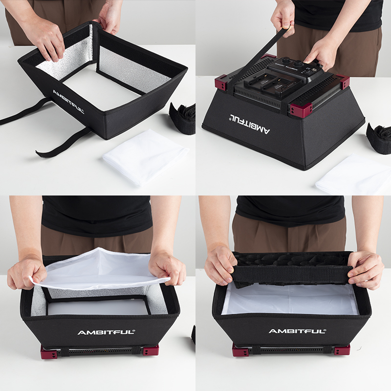 AMBITFUL LEDP60C Softbox dédié - Photography Lighting Grid avaliação e preço