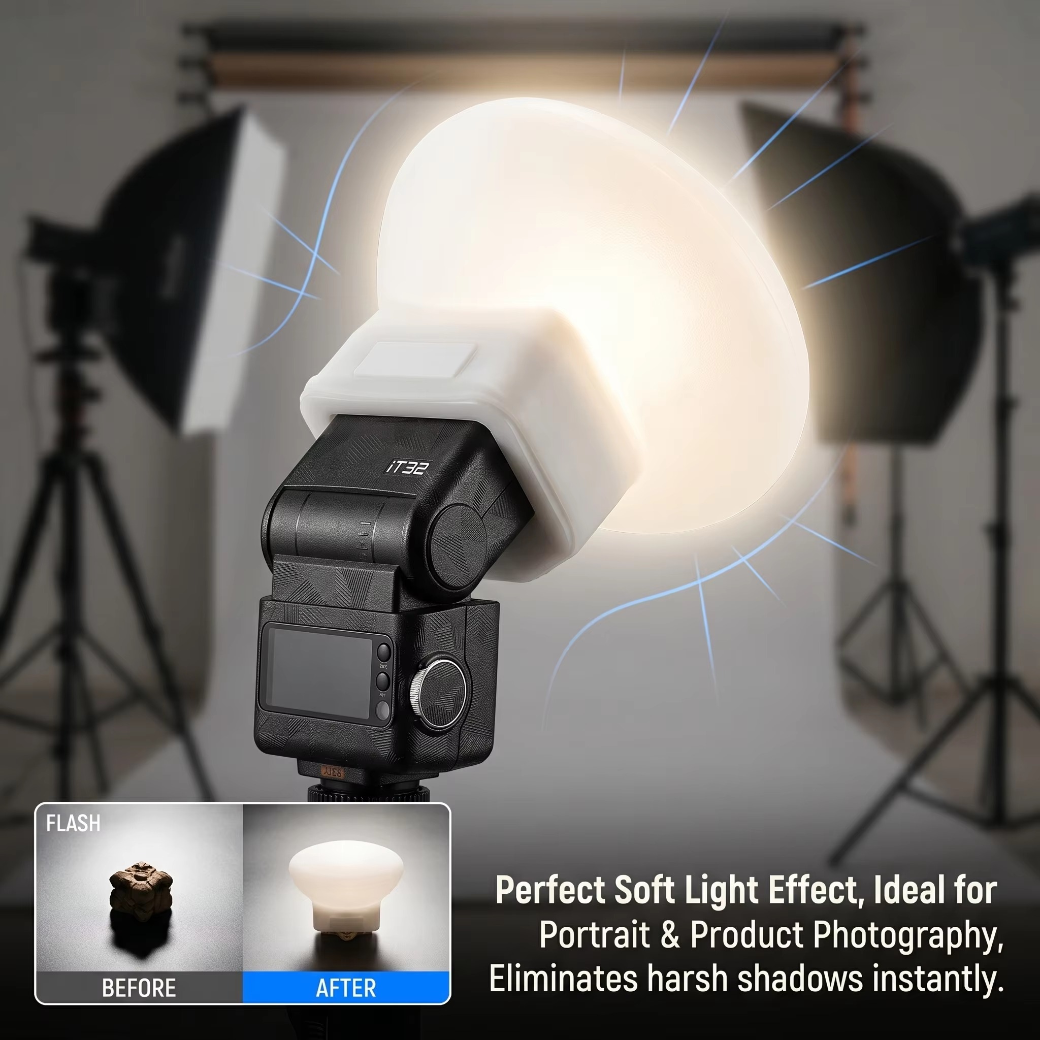 Capa Difusora de Silicone para - Photography Lighting With Flash avaliação e preço