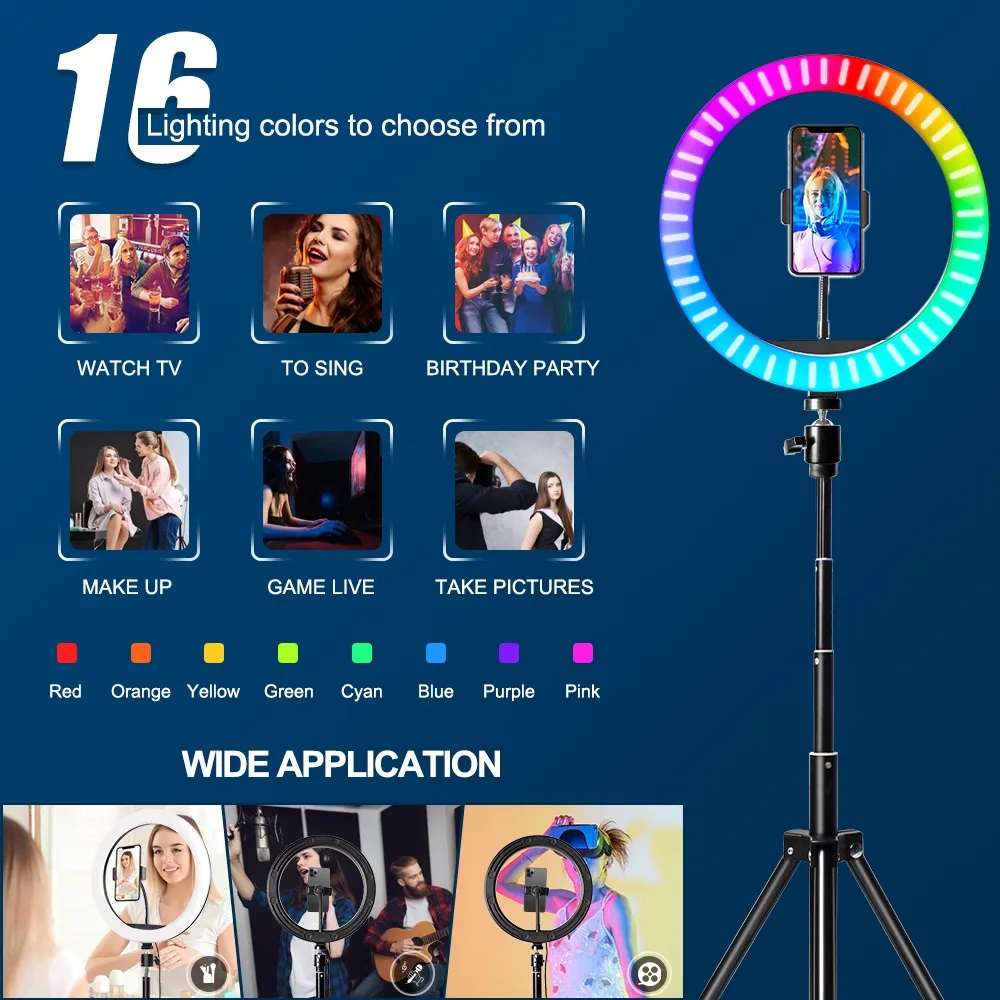 Anel de Luz RGB de 10 Polegada - Photography Lighting With Umbrella avaliação e preço