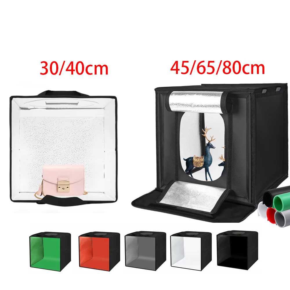 30/40/45 65 80cm fotografia te - Photography Lighting Kit Portable avaliação e preço