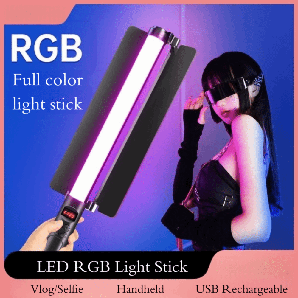 Portátil led rgb luz vara colo - Photography Lighting Color avaliação e preço