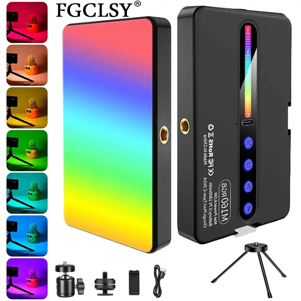 Luz led rgb para câmera, kit d - Photography Lighting With Umbrella avaliação e preço