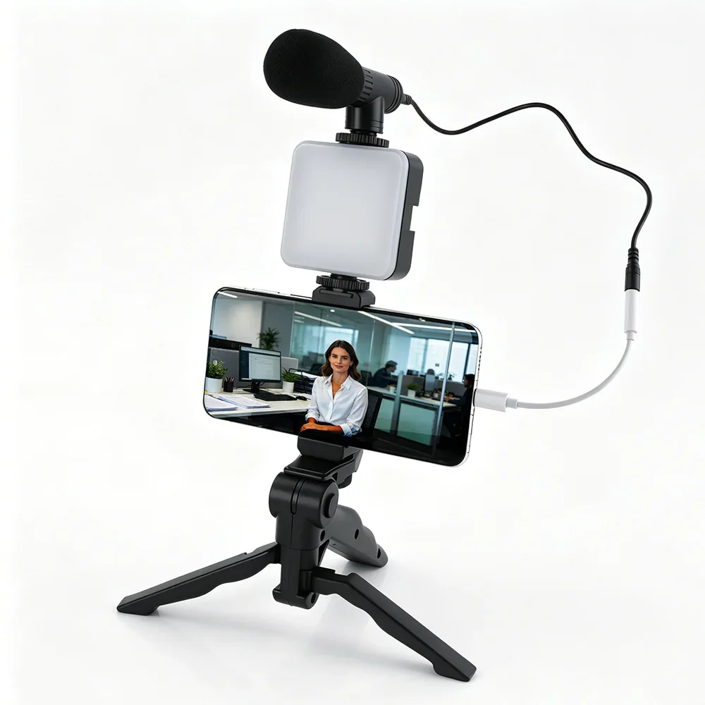 Kit de Vlogging para Smartphon - Photography Lighting Kit Portable avaliação e preço