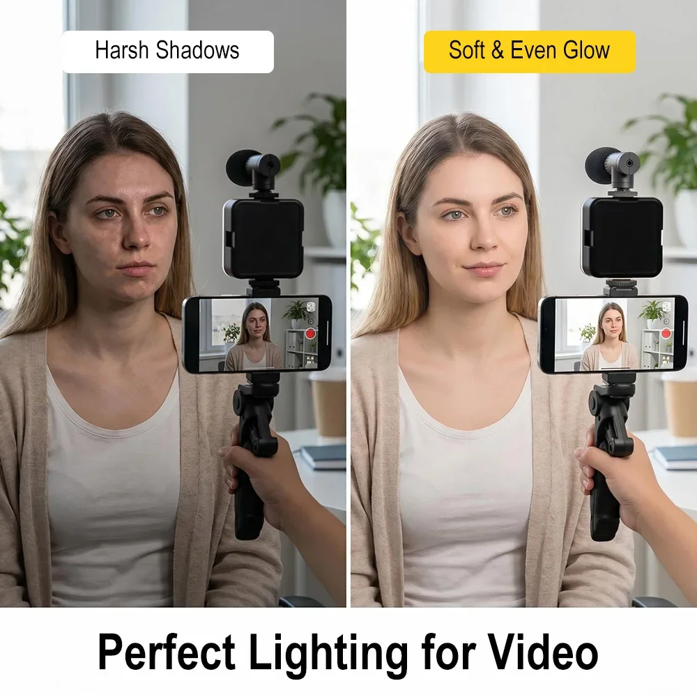 Kit de Vlogging para Smartphon - Photography Lighting Kit Portable avaliação e preço