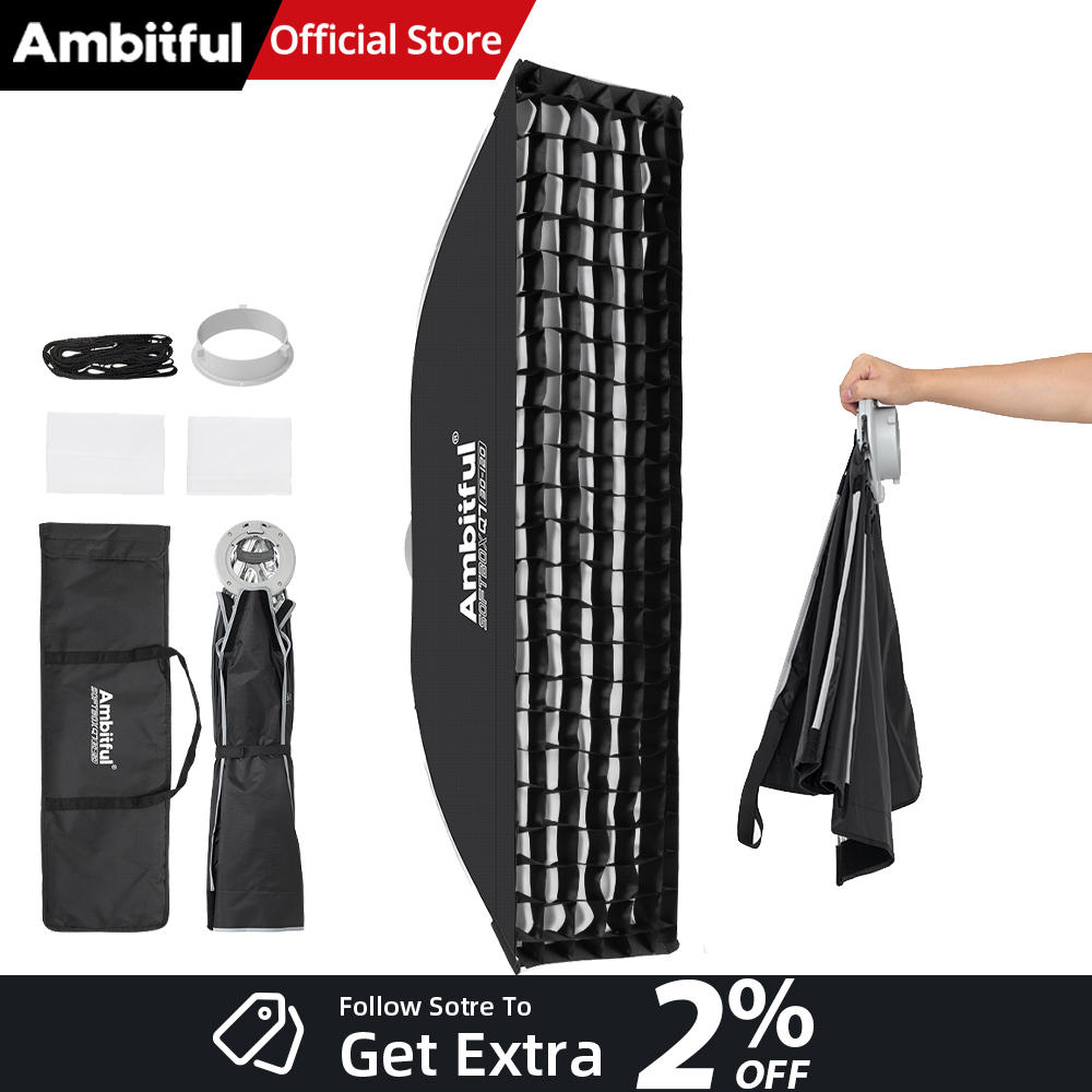 AMBITFUL Q7-II 30*120cm Softbo - Photography Lighting Case avaliação e preço