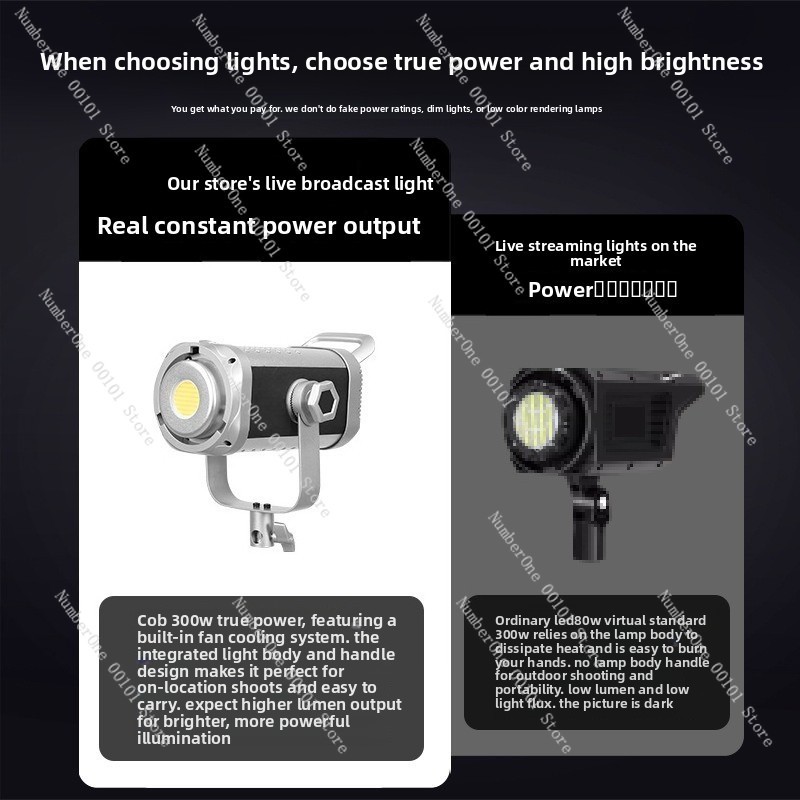 Luz de Fotografia COB de 300W  - Photography Lighting For Portraits avaliação e preço