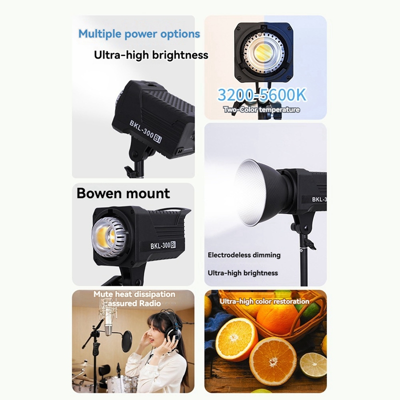 Luz de Vídeo Bi LED de 300W, I - Photography Lighting Color avaliação e preço