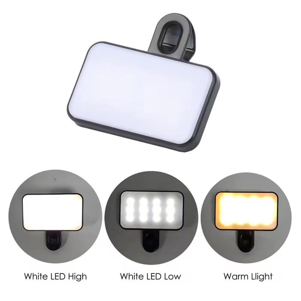Mini led selfie luz 3 modos de - Photography Lighting Color avaliação e preço