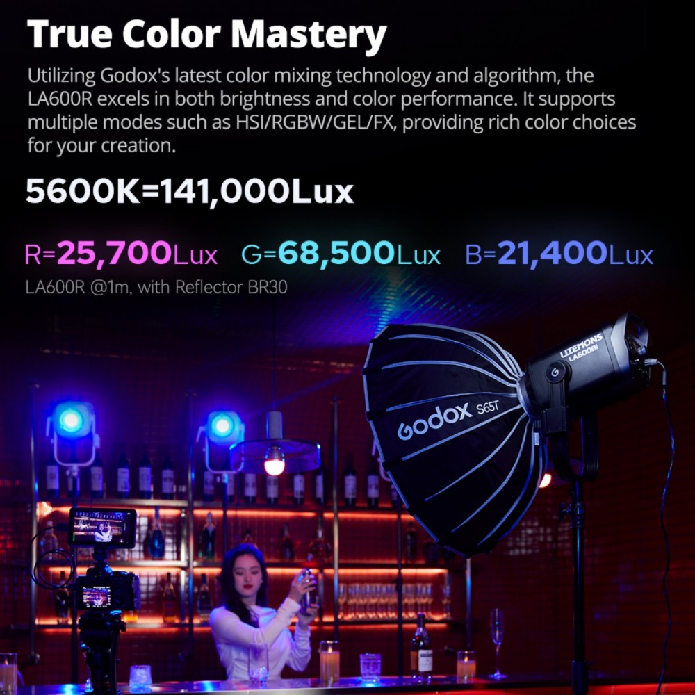 Luz LED Godox LITEMONS LA600Bi - Photography Lighting For Portraits avaliação e preço